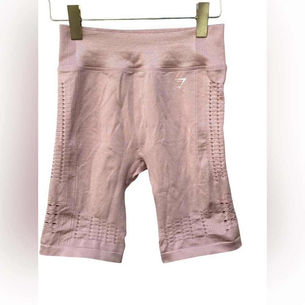 Gymshark blush Pink Seamless Cycling Shorts Size Medium